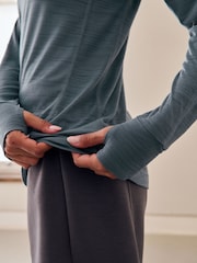 Slate Grey Active Lightweight Long Sleeve Sports Top - Image 4 of 7