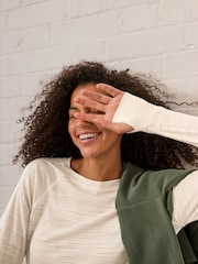 Cream Active Lightweight Long Sleeve Sports Top - Image 6 of 9