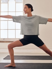 Sage Green Active Crew Neck Lightweight Boxy Short Sleeve T-Shirt - Image 4 of 7