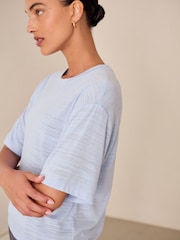 Blue Active Crew Neck Lightweight Boxy Short Sleeve T-Shirt - Image 4 of 7