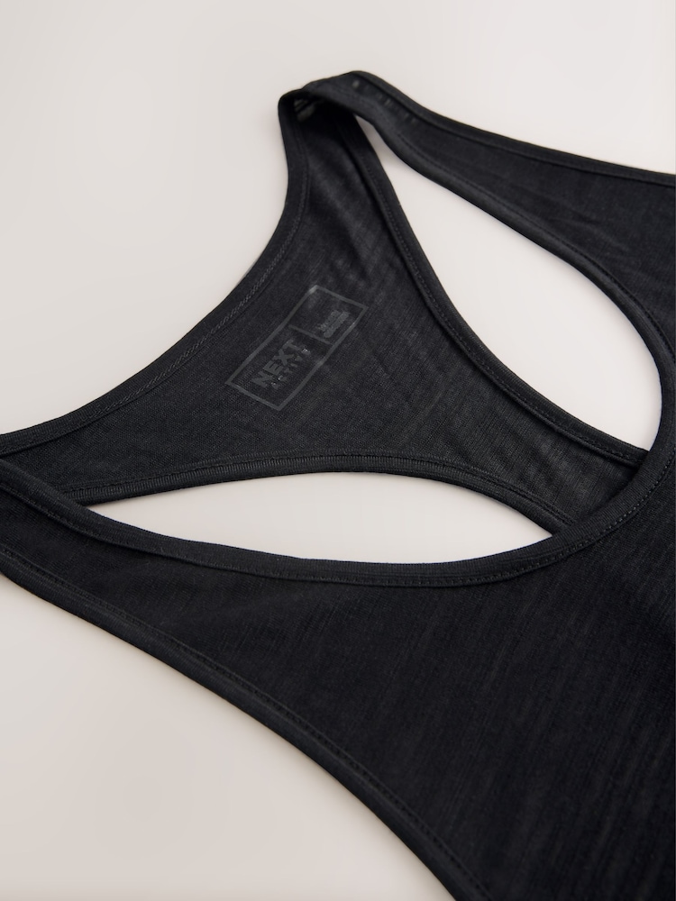 Black Active Lightweight Longline Vest - Image 8 of 8