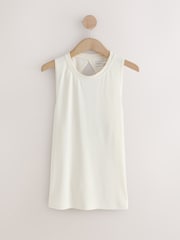Oyster Active Lightweight Modal Twist Back Tank - Image 6 of 8