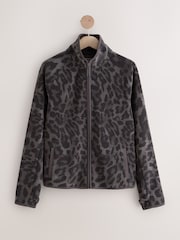 Animal Print Active Sports Fleece Jacket - Image 6 of 8