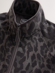 Animal Print Active Sports Fleece Jacket - Image 7 of 8