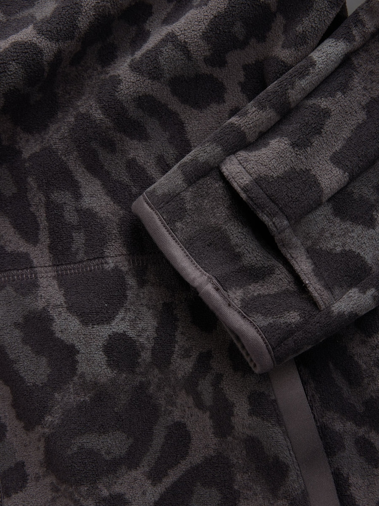 Animal Print Active Sports Fleece Jacket - Image 8 of 8