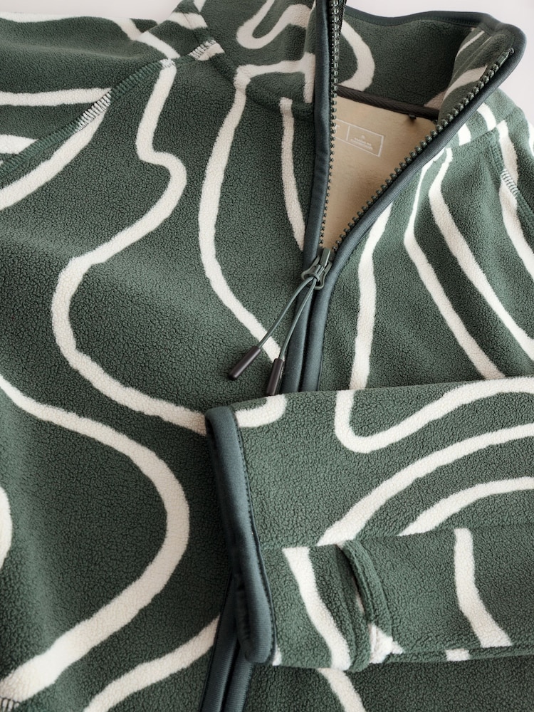 Verde kaki - Jachetă Active Sports din fleece - Image 10 of 11