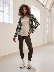 Khaki Green Active Sports Fleece Jacket - Image 2 of 11