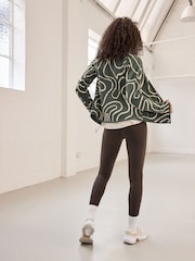Khaki Green Active Sports Fleece Jacket - Image 3 of 11