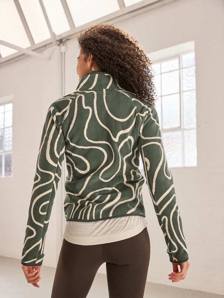 Verde kaki - Jachetă Active Sports din fleece - Image 5 of 11
