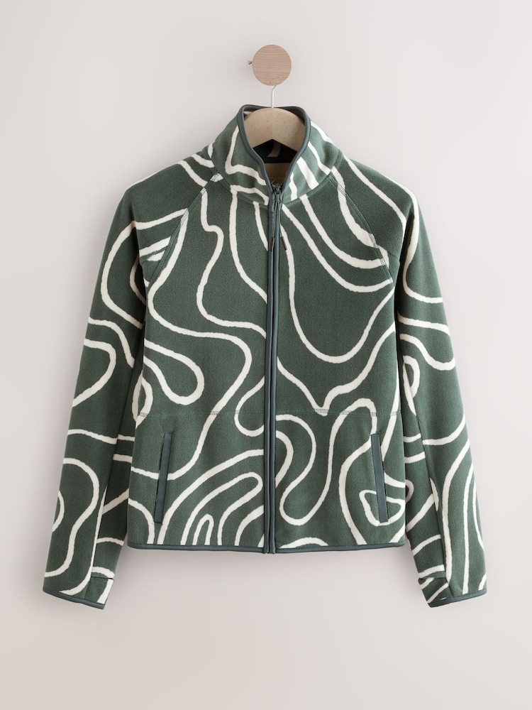 Verde kaki - Jachetă Active Sports din fleece - Image 7 of 11