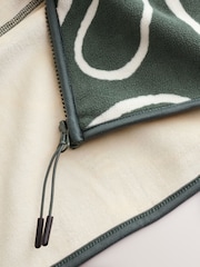 Khaki Green Active Sports Fleece Jacket - Image 8 of 11