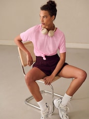 Berry Red Active Sports Woven Running Shorts - Image 2 of 7