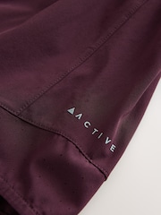 Berry Red Active Sports Woven Running Shorts - Image 6 of 7