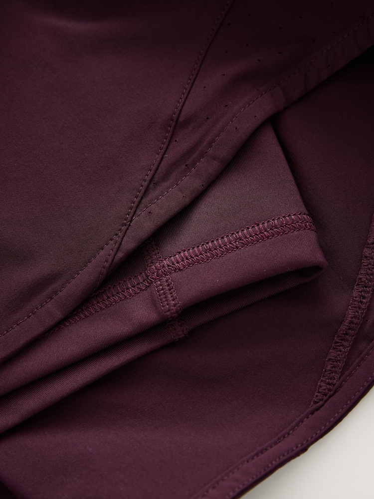 Berry Red Active Sports Woven Running Shorts - Image 7 of 7