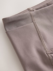 Mink Brown Power Active Sports Leggings with Pocket - Image 9 of 9