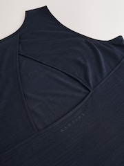 Navy Active Lightweight Open Back Tank Vest - Image 3 of 3
