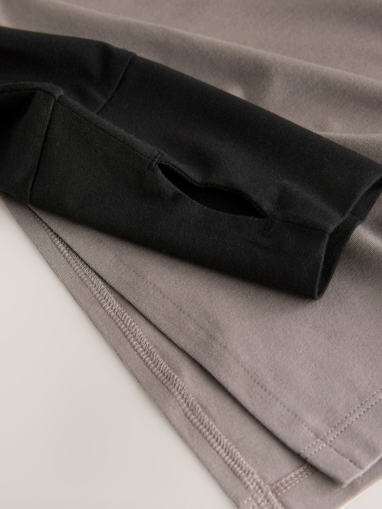 Mocha Brown Active Long Sleeve Modest T-Shirt - Image 4 of 4