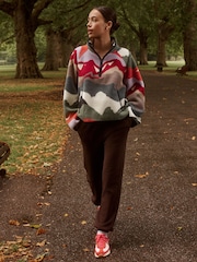 Mountain Print Active Printed Borg Jacket - Image 2 of 9
