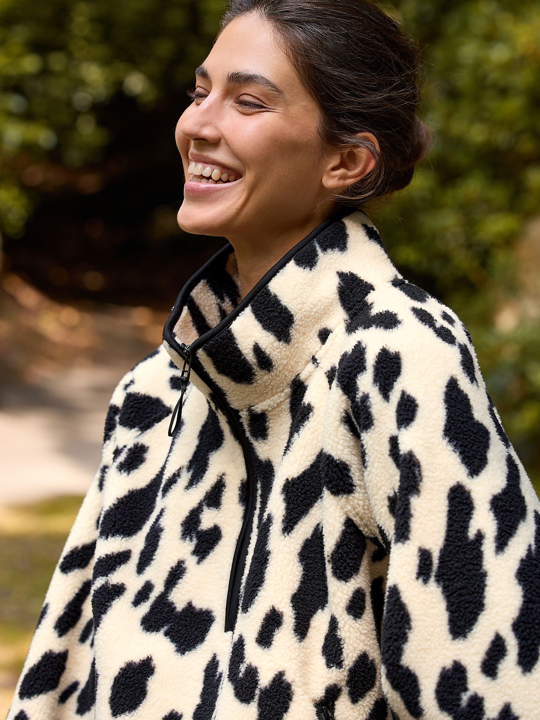 Buy Animal Print Active Printed Borg Jacket from Next USA