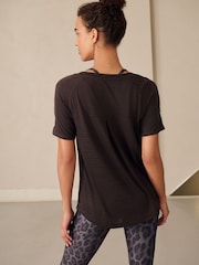 Chocolate Brown Active Crew Neck Lightweight Short Sleeve T-Shirt - Image 4 of 8