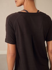 Chocolate Brown Active Crew Neck Lightweight Short Sleeve T-Shirt - Image 5 of 8