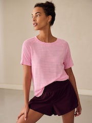 Rosa - Active Crew Neck Lightweight Short Sleeve T-Shirt - Imagen 1 de 7