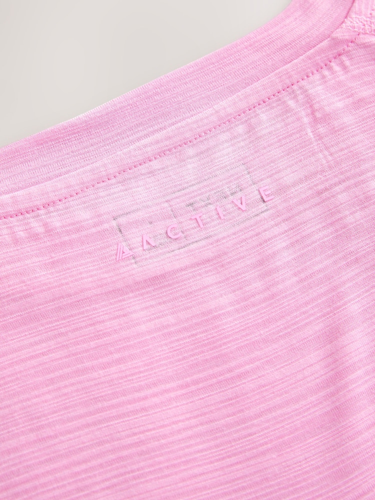 Rosa - Active Crew Neck Lightweight Short Sleeve T-Shirt - Imagen 7 de 7