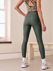 Khaki Check Balance Sports Yoga Leggings - Image 3 of 7