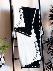 Rockett St George Filthy Gorgeous Slogan 100% Cotton Towel - Image 1 of 5
