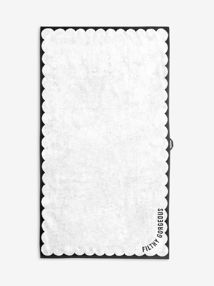 Rockett St George Filthy Gorgeous Slogan 100% Cotton Towel - Image 5 of 5