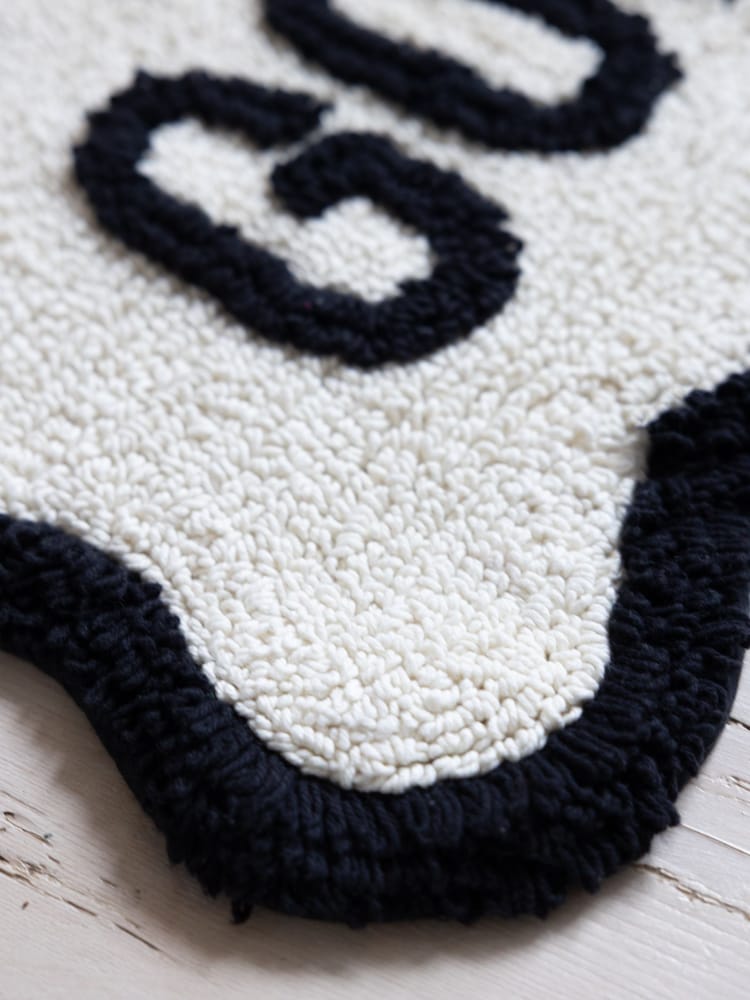 Rockett St George Filthy Gorgeous Slogan 100% Cotton Bath Mat - Image 3 of 3