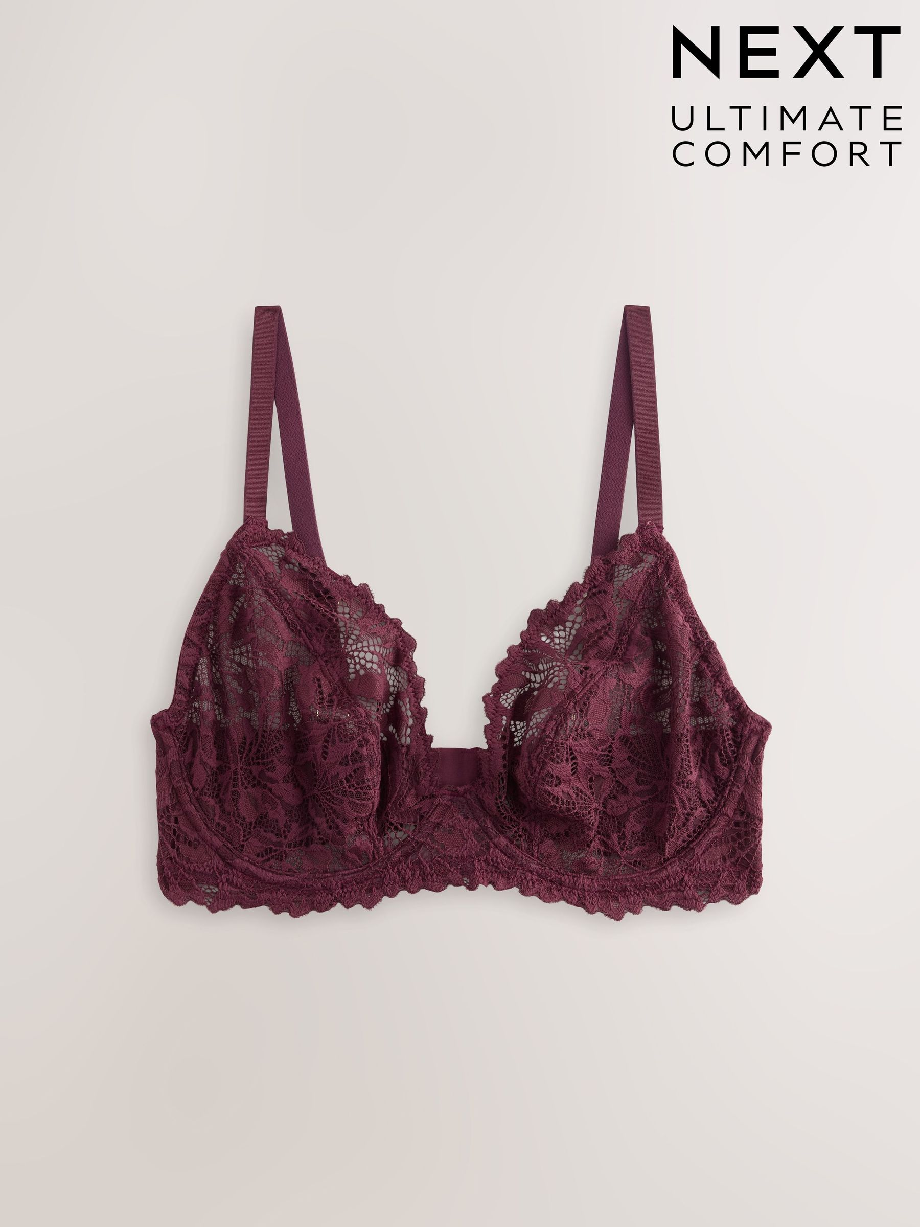 Next：日本 バーガンディレッド - レース Ultimate Comfort ブラジャー
