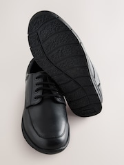 Schwarz - Smart Leather Lace Up School Shoes - Bild 5 von 5