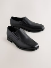 Black Leather Loafer School Shoes - Image 1 of 5