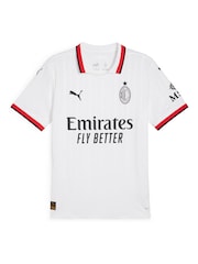 Puma White AC Milan Away Shirt 2024-25 Pulisic 11 - Image 2 of 3
