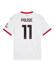 Puma White AC Milan Away Shirt 2024-25 Pulisic 11 - Image 3 of 3