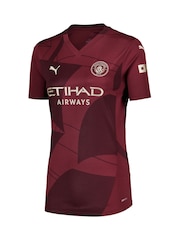 Puma Red Womens Manchester City Third Shirt 2024-25 Rodrigo 16 - Image 2 of 3