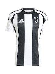 adidas Black Juventus Vlahovic 9 Home Shirt 2024-25 - Image 2 of 3