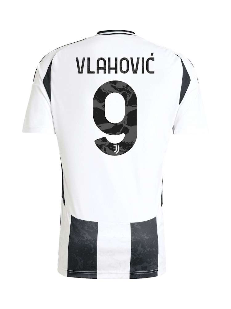 adidas Black Juventus Vlahovic 9 Home Shirt 2024-25 - Image 3 of 3 adidas Black Juventus Vlahovic 9 Home Shirt 2024-25 - Image 3 of 3