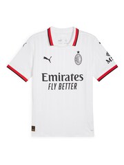 Puma White AC Milan Away Shirt 2024-25 Rafa Leao 10 - Image 2 of 3