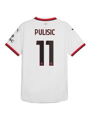 Puma White AC Milan Authentic Away Shirt 2024-25 Pulisic 11 - Image 3 of 3