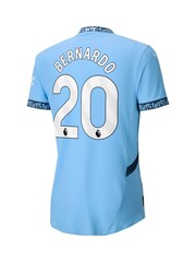 Puma Blue Manchester City Home Authentic Shirt 2024-25 Bernardo 20 - Image 3 of 3