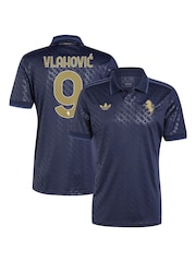 adidas Blue Juventus Vlahovic 9 Third Shirt 2024-25 - Image 1 of 3