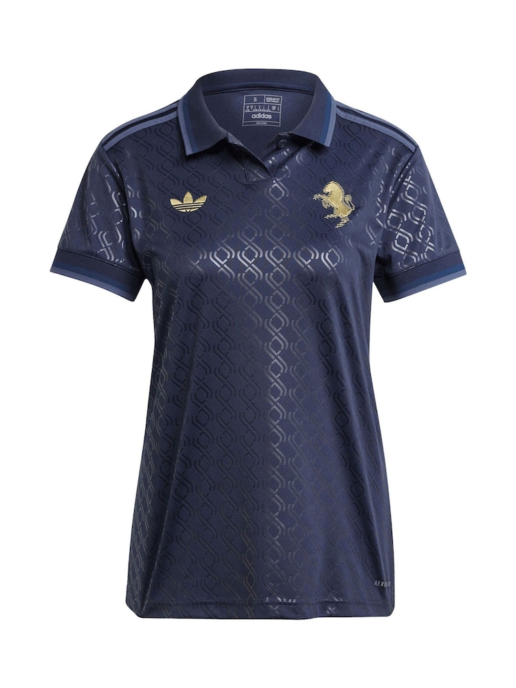 adidas Blue Womens Vlahovic 9 Juventus Third Shirt 2024-25 - Image 2 of 3