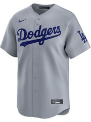Fanatics Grey MLB Los Angeles Dodgers MLB Limited Alternate T-Shirt - Image 2 of 2