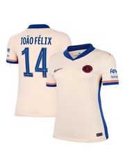 Nike Cream Chelsea Away Stadium Shirt 2024-25 Womens Joao Felix 14 - Image 1 of 3
