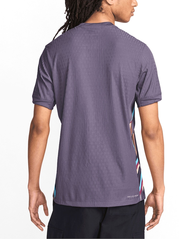 Nike Purple Blank England Dri Fit Adv Away Match Shirt 2024 - Image 5 of 5