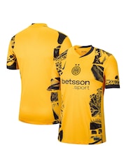 Nike Gold Inter Milan Third Stadium Shirt 2024-25 - Image 1 of 3