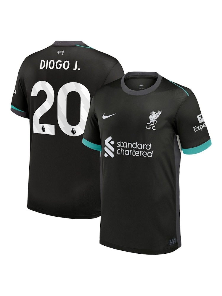 Nike Black Liverpool  Away Stadium Shirt 2024-25 Diogo J. 20 - Image 1 of 3