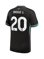 Nike Black Liverpool  Away Stadium Shirt 2024-25 Diogo J. 20 - Image 3 of 3